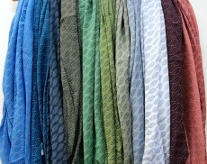 Schal Welle Baumwolle/Seide in vielen Farben