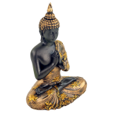 Betender Buddha mit Lotus - 23 cm