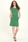 Jersey-Kleid kurz - leaf