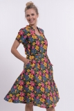 Jersey-Kleid Dorela - Blumen